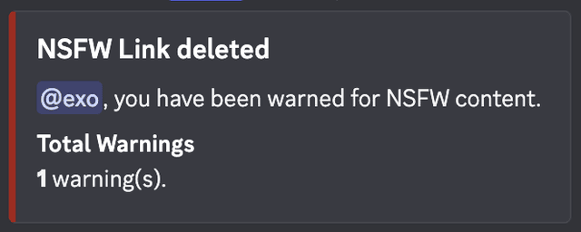 NSFW warning embed
